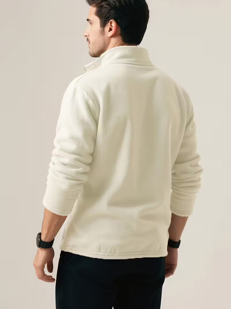 Knit zip up sweater - Bruin